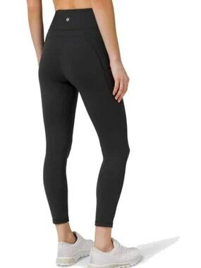Lululemon Black "Invigorate" High Rise 25" Leggings with Pockets 4